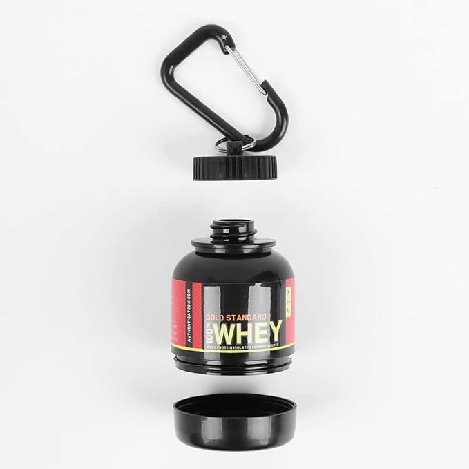 Hot Portable Mini Protein Powder Bottle with Whey Keychain Health Funnel  Medicine Box Small Water Cup Outdoor Camping Container